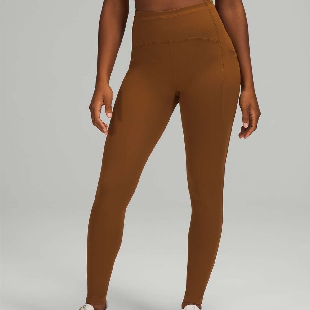 Lululemon Swift Speed High Rise Tight 28” Copper Brown Leggings Tights New 18 - Picture 4 of 12